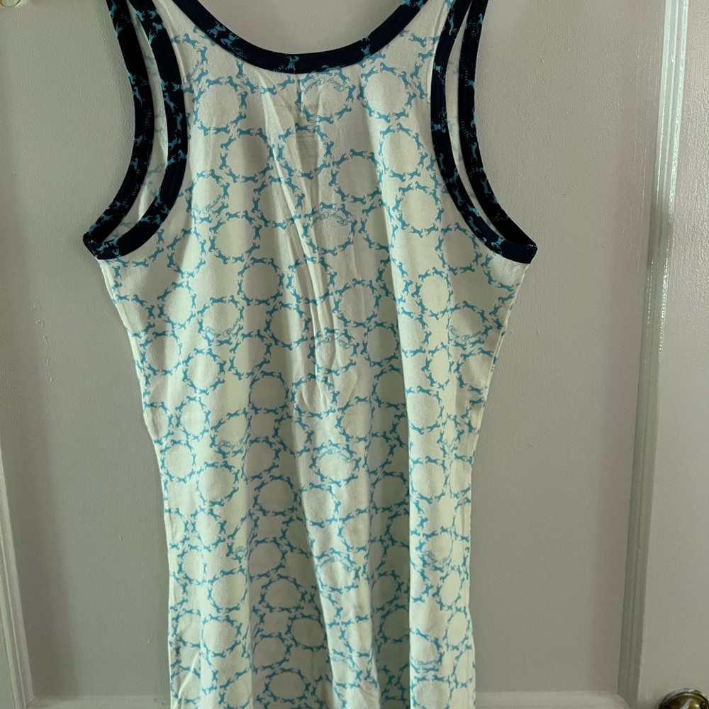 New Without Tag Women’s Juicy Couture Night gown Blue And White Color NWOT - Picture 3 of 8